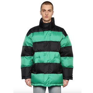 Balenciaga Down Jacket Striped Stripe Puffer Feather Jacket 44